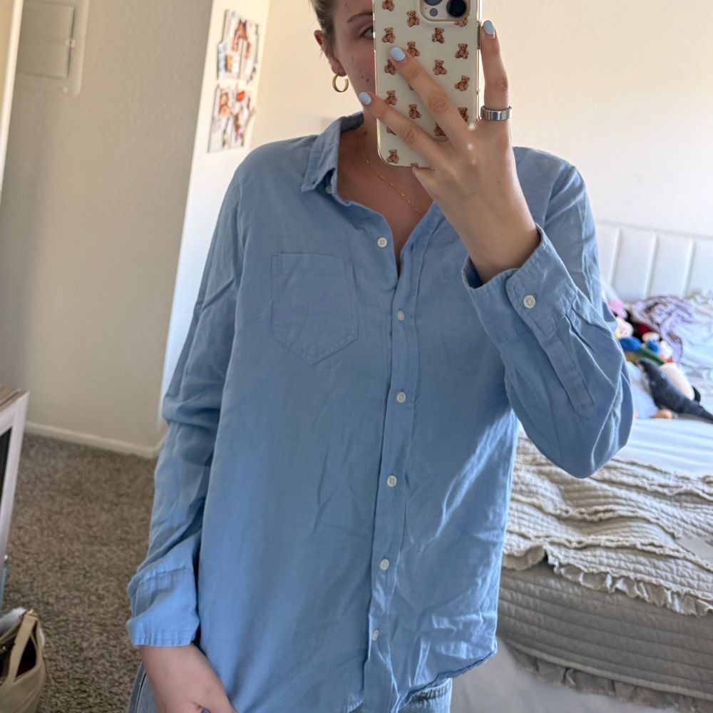 GAP Blue Button Up